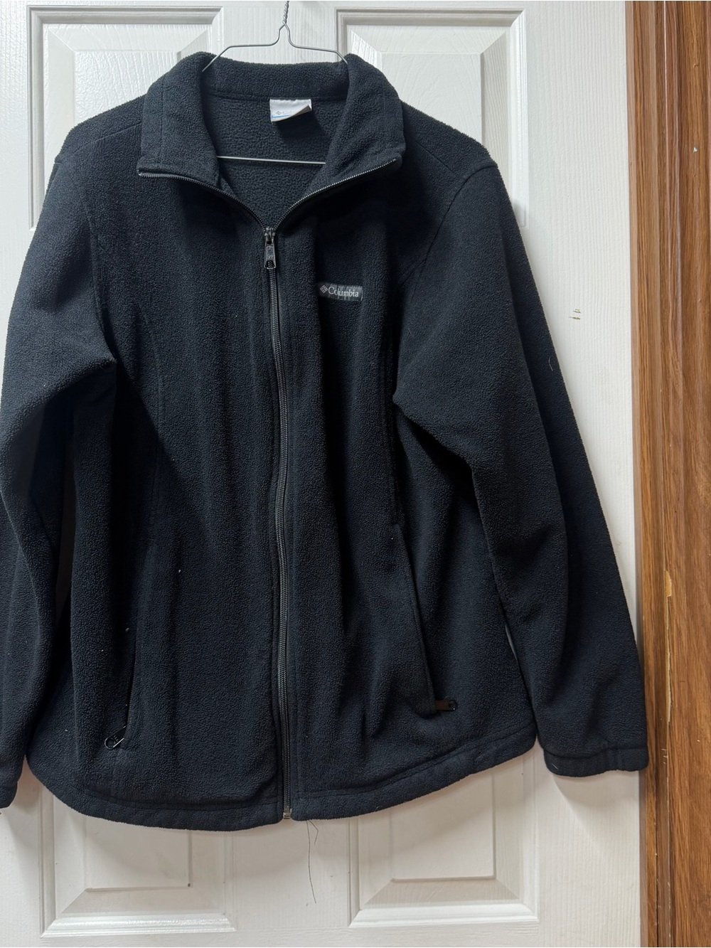 Columbia Black Lightweight Full-Zip Fleece Jacket 1x